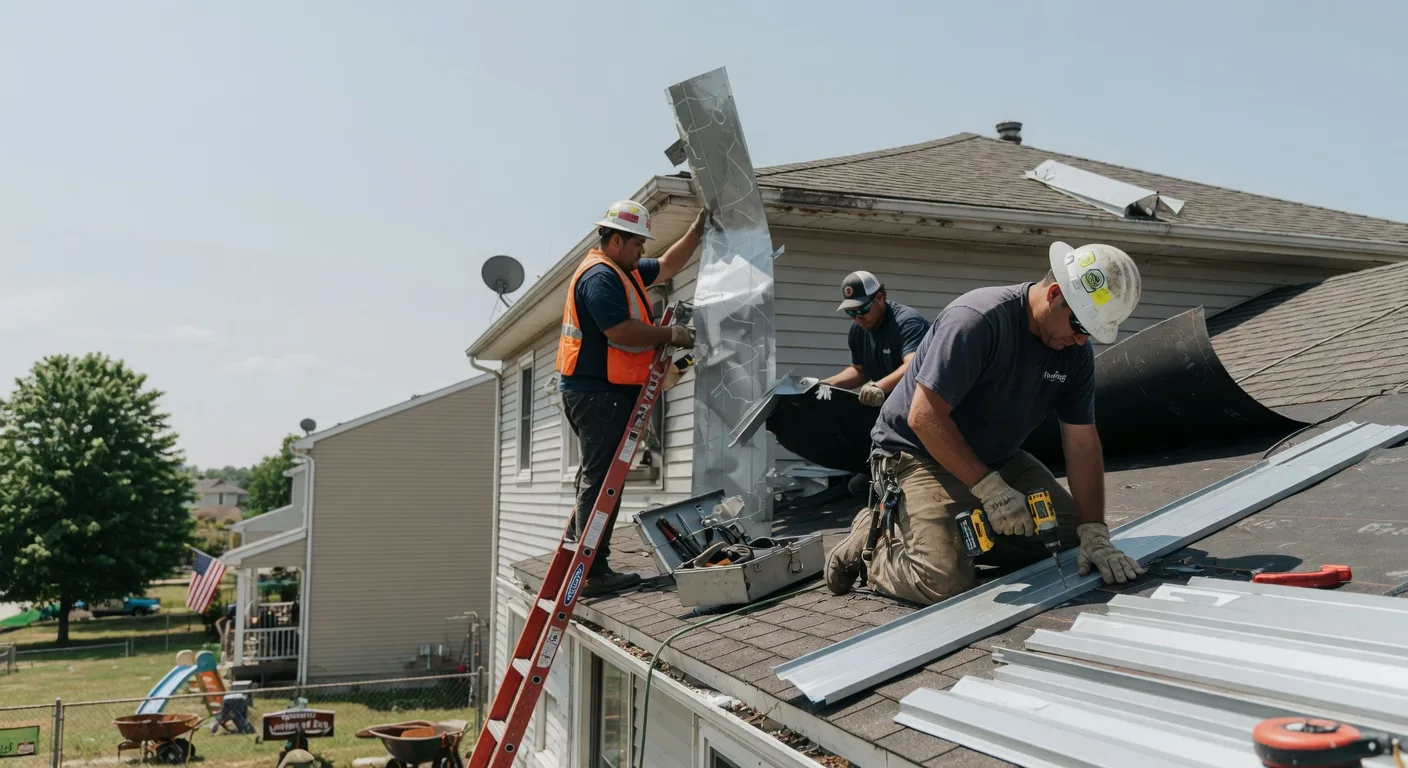 Storm Damage Metal Roof Repair in Bellwood, AL
